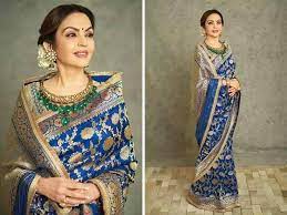 Nita Ambani in Banarasi Silk