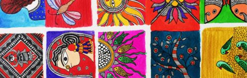 madhubani patterns 
100 Folk Arts Around the World