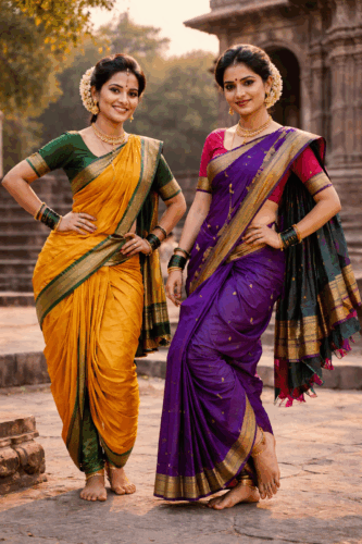 Authentic Maharashtrian Saree-Draping Styles